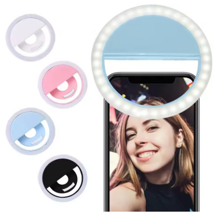 USB Charge LED Selfie Fill Light Adjustable Brightness Portable Rechargeable Fill Light For Photos/Live/Selfie Phone Accessories