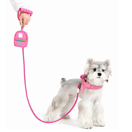 Fashion  Soft Dog Harness and Leash Set - Escape Proof Vest with Breathable Lining for Kittens Small Dogs Cats Puppy Walking