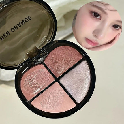 Herorange Sweetheart Blush Cream｜Four Colors in One, Delicate and Skin-Friendly, Brightens and Contours with Full Vitality
