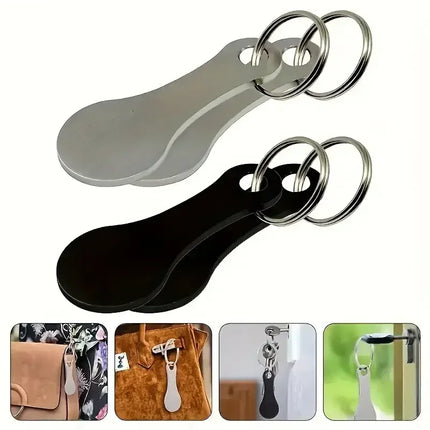 1/3PCS Trolley Tokens Keychains Universal Small Metal Stainless Steel Portable Shopping Cart Tokens Key Ring Ornament Decoration