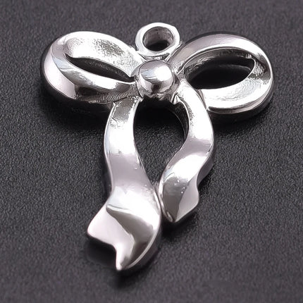Breloque Metal Love Stainless Steel Flower Pendants For Jewelry Making Earrings Bracelets Headwear DIY Heart Charms Accessories