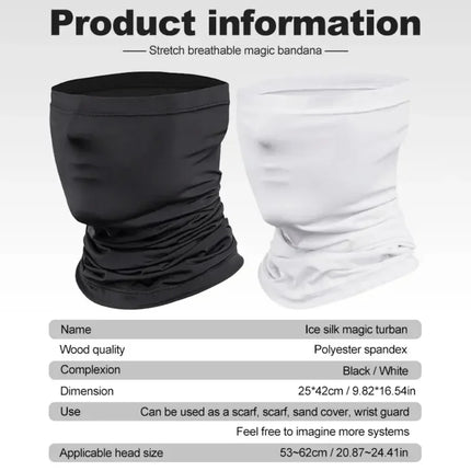 Cycling Face Mask Absorb Sweat Breathable Fishing Training Sport UV Face Scarf Neck Gaiter Summer Face Bandana Safety protection