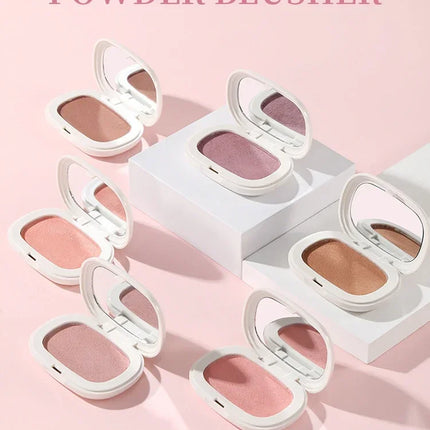 Single Color Blush Silky Texture High Color Rendering No Powder Feeling Low Saturation Long-lasting Natural Matte Blush