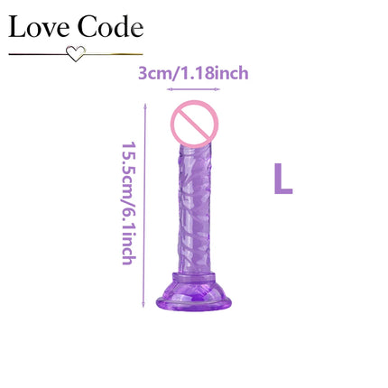 Transparent Dildo Suction Cup Jelly Dick Women Sex Toys Soft Masturbators Penis