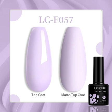 LILYCUTE 7ML Glitter Gel Nail Polish Sparkling Semi Permanent UV Gel Colorful Shinning Gel Varnish Nail Art Soak Off UV LED Gel