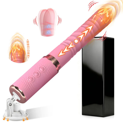 Dual Motor Realistic Thrusting Dildo Vibrator With Heating 10 Mode Sex Toys Vibrator Clitoral Stimulator For Anal Stimulation