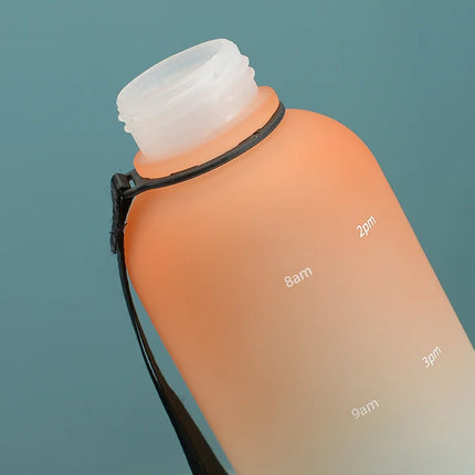 1L Water Bottles for Girls Kids Leakproof Gym Fitness Sports Bottle for Outdoor Travel, Camping Frosted Plastic Drinking Bottle