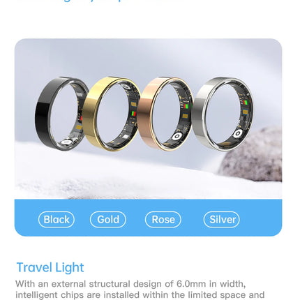2025 Smart Ring Bluetooth Waterproof Lightweight Health Monitoring Multiple Sports Modes Men Women Gifts For Andorid&IOS