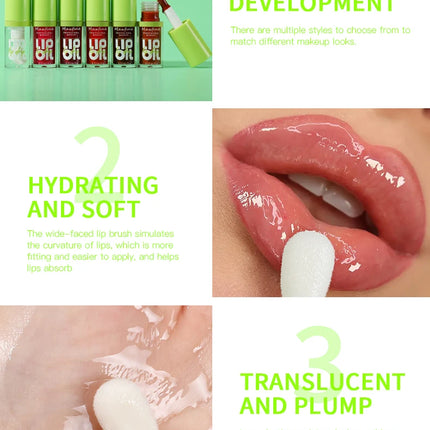 6-tone moisturizing lip gloss luminous oil lip gloss, moisturizing transparent liquid lip gloss, natural lip enhancer, make lips