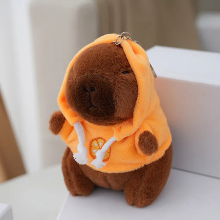 Cute Cartoon Kapibara Pendant Plush Toy Doll Bag Hanging Ornaments Cute Kapila Keychain Doll Car Pendant Desktop Doll Ornaments