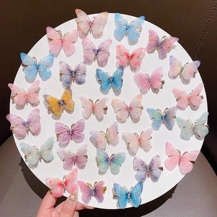 Super Fairy Butterfly Hair Clips for Girls,Cute Barrettes, Lovely Hair Accessories,Side Bangs Clips for Toddlers & Little Girls.