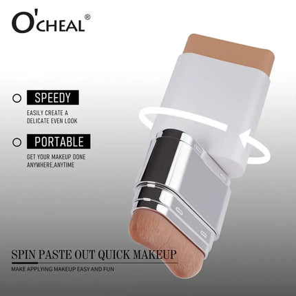 Double-ended Foundation Stick Perfect Cover Stick Thin And Comfortable Concealer Foundation Cream Waterproof Long-lasting Makeup