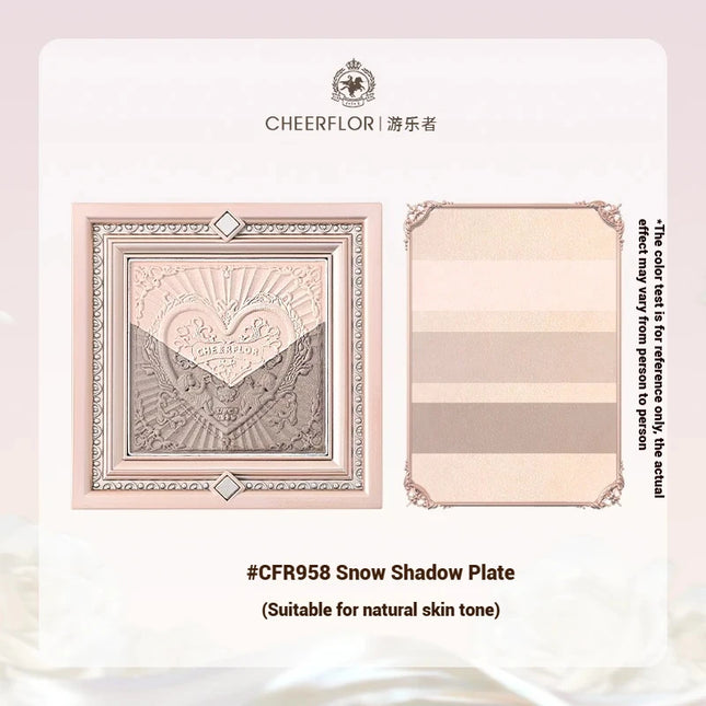 CHEERFLOR Little Angel Contour Shadow & Highlight Palette Face Mate Iluminador Bronzer Makeup Concealers 7g