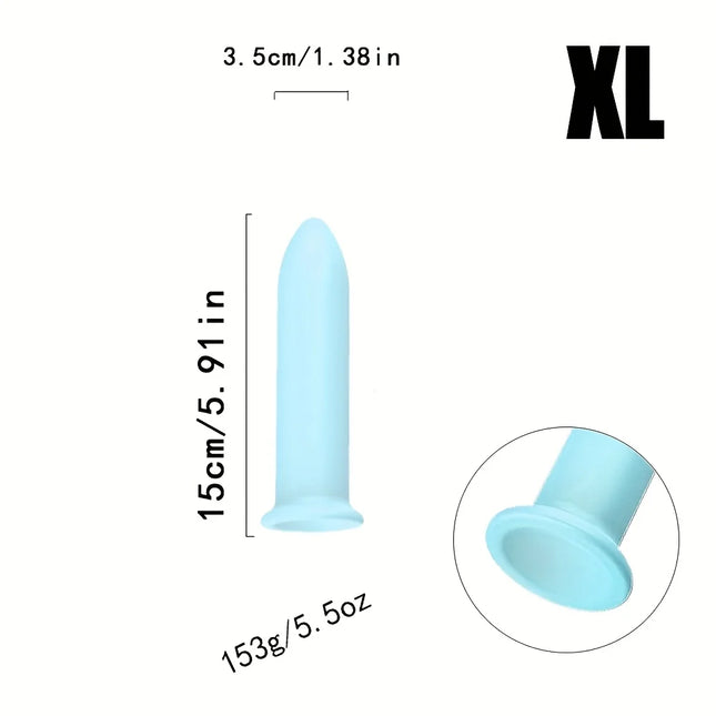 Soft Silicone Training Set with Strong Suction Base, Multi-Size XS–XL, Flexible Silicone Material for Adults