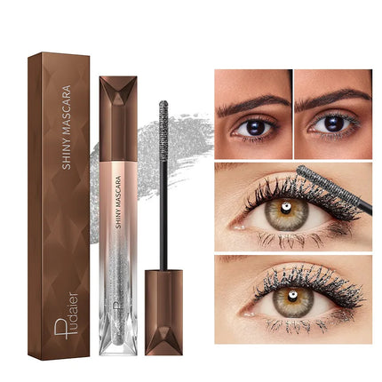 5D Colorful Silk Mascara Blue Red Golden Cream Length Waterproof and Non-caking Colored Thickening Lengthening Curling Mascara