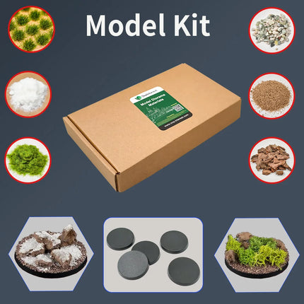 1Set DIY Miniature Model Kit Materials Tool For Building Sand Table/Railway/Military Wargame Base/Desk Craft Ornament Diorama
