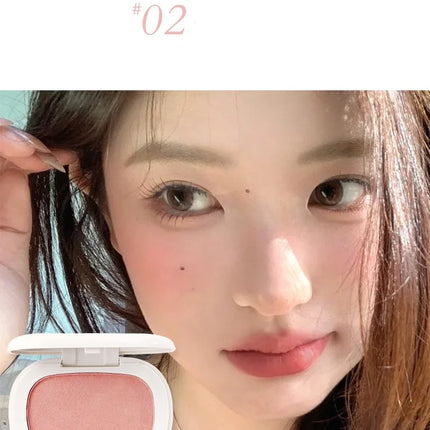 Monochrome Mud Blusher Contour Matte Natural Cheek Tint Purple Taro Low Saturation Waterproof Soft Contouring Cream Cosmetics
