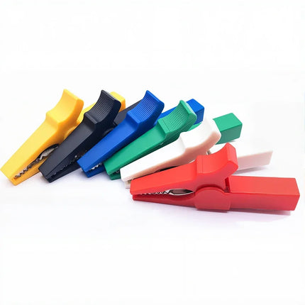 32A 55MM HV Alligator Clip for Banana Plug 4mm Multimeter Pen Cable Probes Crocodile Clip 6pcs Battery Test Clip