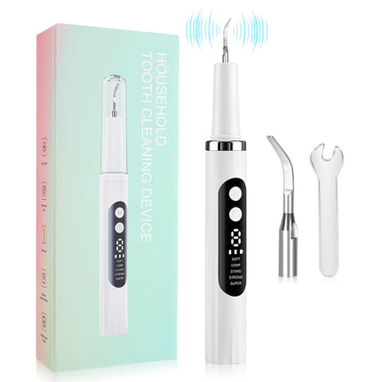 Electric Tooth Cleaner Ultrasonic Dental Scaler With 5 LED Light Plaque Calculus Tartar Remover Oral Care Teeth Cleaning Tools