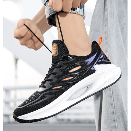 Men's Breathable Sports Shoes Spring New Mesh Casual Fashion Versatile Trendy Men's Shoes Summer Running Shoes Suitable for Outdoor Sports