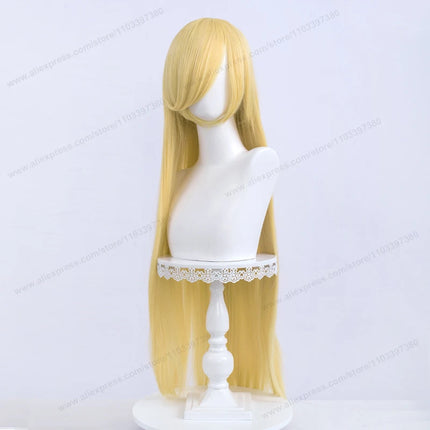 Anime 100Cm Long Staight Cosplay Synthetic Wig Black White Red Pink Brown Gold Blue Women Heat Resistant Hair High Quality Wigs