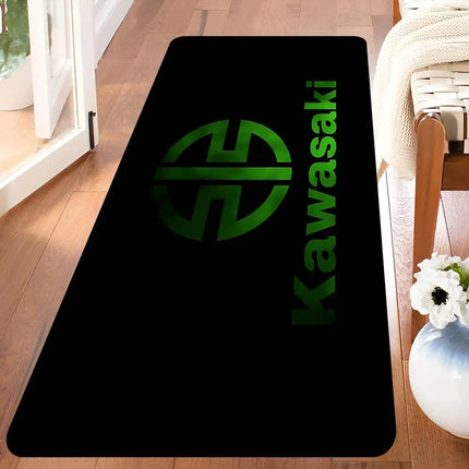K-Kawasaki Hallway Carpet Non-Slip Laundry Room Mat Laundry Decor Balcony Child Living Room Bedside Area Rugs