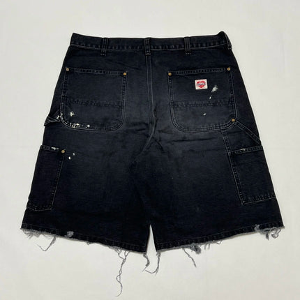 Saint Michael Summer Trendy Hot-selling Double-knee Patch Ink-wash Casual Shorts for Men and Women Sports Overalls