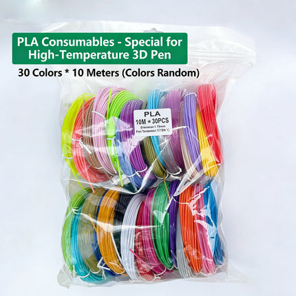 40 Colors 3D Pen Filament 1.75mm PLA Each Color 33 Feet 10m Glow-in-the-Dark 3D Filament Perfect Child Gift & Teaching-Specific