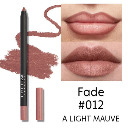 Matte Lipliner Pencil Sexy Nude Pink Red Contour Tint Lipstick Waterproof Lasting Non-stick Cup Moisturising Lip Makeup Cosmetic