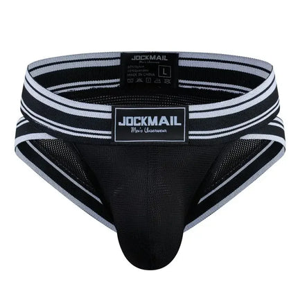 Jockmail Sexy Men Underpants Briefs  Breathable Innerwear Man Underwear Bikini Brief Cuecas Slips Men's Jockstrap Gay Panties