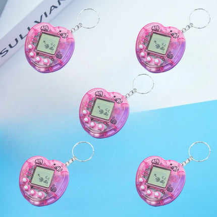 1/3/5PCS Transparent Electronic Pets Game Handheld Game Console Toy Virtual Cyber Digital Pet Pixel Funny Gift Play Toy