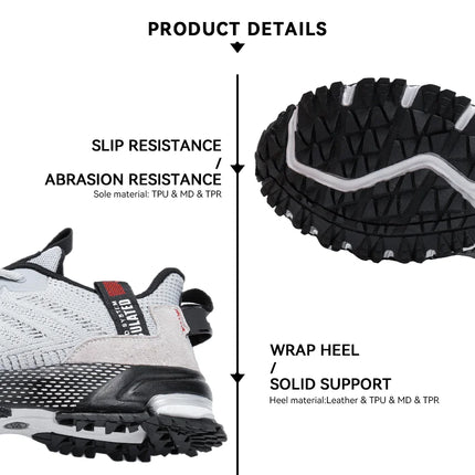 Baasploa Men Running Shoes Lightweight Breathable Jogging Sport Shoes Male Lace-up Fashion Comfort Casual Sneakers Non-slip
