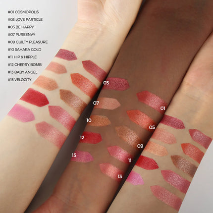 Makeup non-fading non-stick cup lipstick pearlescent moisturizing lipstick pearlescent moisturizing lipstick  COLOR:15
