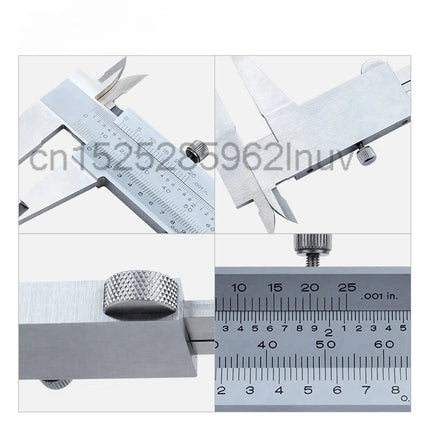 CNC Vernier Caliper 1/128in 0-150mm 0-200mm 0-300mm 6 In 8 In 12 In Measuring Stainless Steel Tools Gauge 530-104 530-118