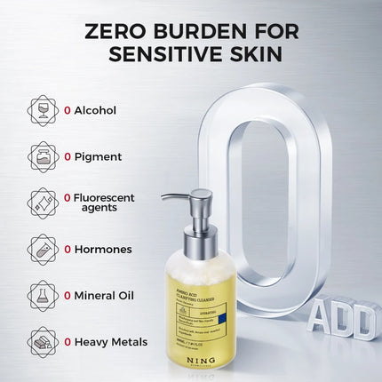 Amino Acid Korean Facial Cleanser with Salicylic Acid – Deep Cleansing, Oil Balance, Help with Pore Tighten, Acne & Blackheads