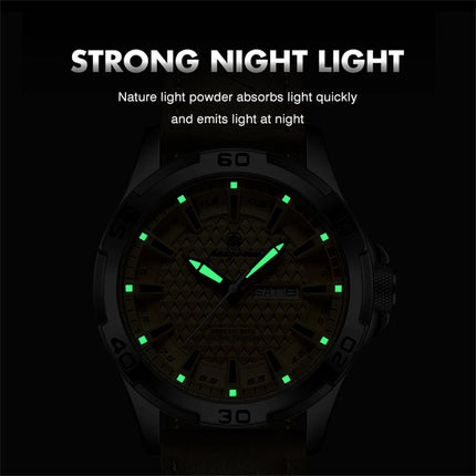 PAAZOMU Men's Luxury Brand Watch Waterproof Luminous Date Week Quartz Wristwatch for Men Stainless Steel Fashion Sports Watches