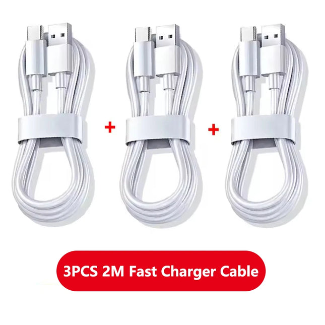 3PCS 100W 6A Super Fast Charger Cable Fast USB Type C Charging Data Cord Quick Charger Cable Type C Fast Charging