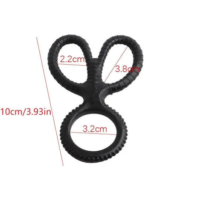 [YA]1 Piece Male Penis Ring Silicone Semen Delay Ejaculation Reusable Cock Ring Enlargement Lock Sex Toy For Men