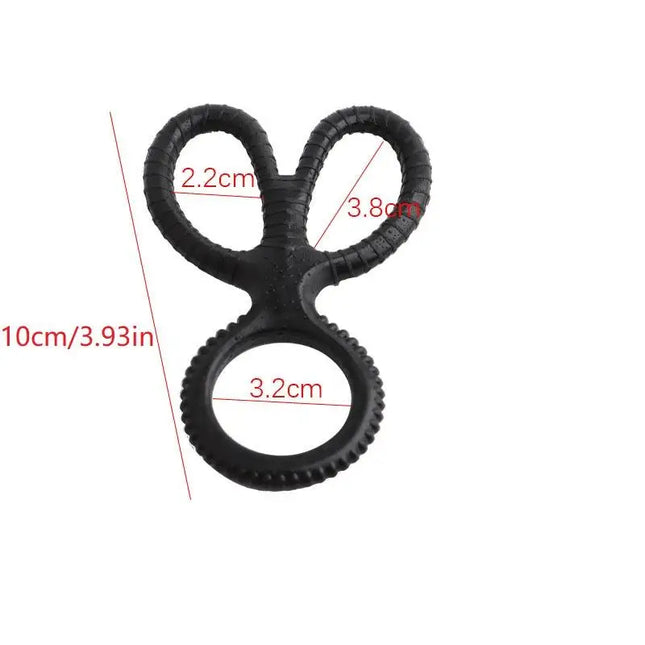 [YA]1 Piece Male Penis Ring Silicone Semen Delay Ejaculation Reusable Cock Ring Enlargement Lock Sex Toy For Men