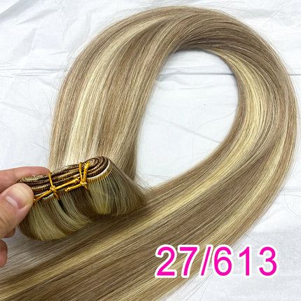 Super Full Drawn Vietnam Weft Hair Highlight Color Human Hair Bundles bone Straight Hair Weave Mixed Color Piano Color Bundles