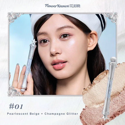 Flower Knows Shell's Jewel New Dual Tip Under Eye Brightener Long Lasting Waterproof Eyebrow Eyeliner Smudge Proof Makeup Tools