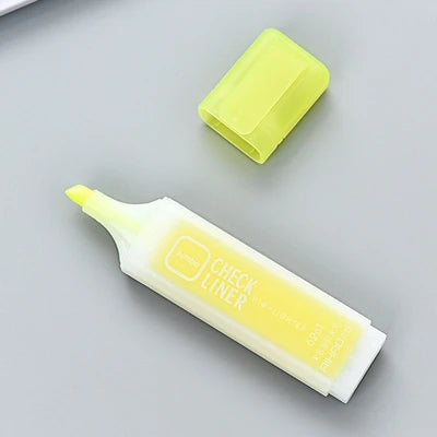6 Colors Marker Liquid Highlighters Kawaii Gifts for Students Taking Notes Lovely Painting Office Supplies Stationery