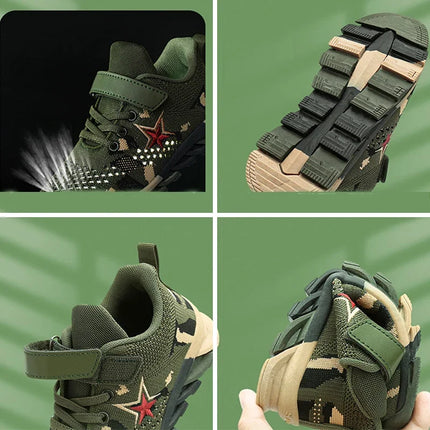 New Children Sneakers for Boys Mesh Breathable Running Sports Shoes Fashion Leisure Trainers Kids Walking Size 29-39