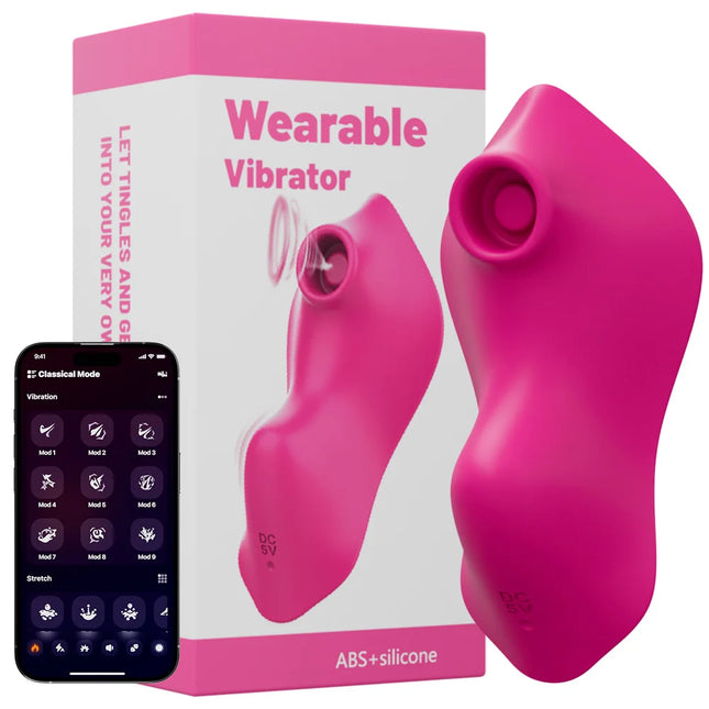 Wearable Sucking Vibrator 9 Modes APP Control Suction Vibrator Vagina Clitoris Stimulator Dual Motor Oral Sex Toys for Women
