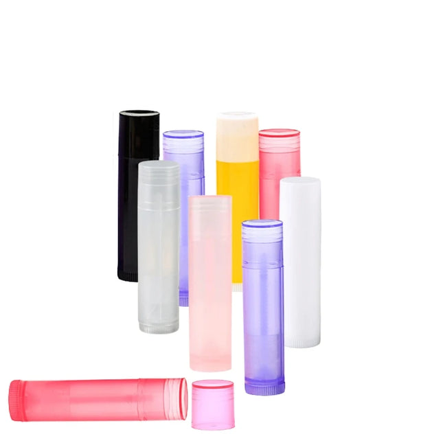 20/50/100pcs 5g Empty Lipstick Tube Lip Balm Container with Cap Refillable Travel Cosmetic Tube for DIY Lip Gloss Makeup Storage
