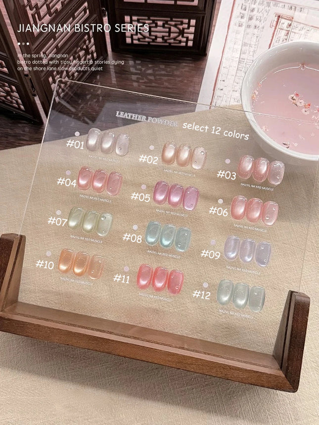 TC 12-Color Cat Eye Magnetic Gel Nail Polish 10ml Full Coverage Vernis Semi Permanent Super Gorgeous Nail Manicure Varnish Gel