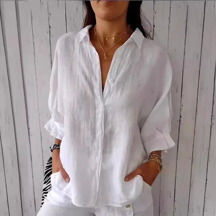 Summer Cotton Linen T Shirt Women Clothes Blusas Woman T-Shirts Loose Streetwear Tshirt Casual Ladies Tops Tee Camiseta Mujer