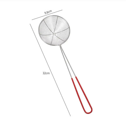 1Pcs Household Kitchen Tool Food Straining Spoon New Skimmer Anti-scald Plastic Spoon Cooking Spatula Large Colander Strainer