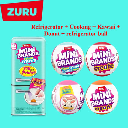 ZURU Mini Brands Food Fill The Fridge Series 1 Plauset Brands Home Capsule  Creating DIY A Mini KitchenMasterChef Food Series