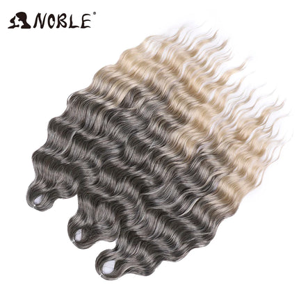 Noble Braiding Hair 300g 24 Inch ANNA Curl Hair Water Wave Twist Crochet Hair Synthetic Rainbow Color Braiding Hair Extensions